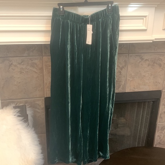 NWT Eileen Fisher Pine Velvet Wide Ankle Pants - Picture 7 of 10